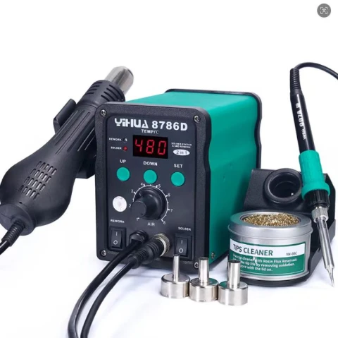 ويتريجز أداة إصلاح 2 in 1 Heating Gun Soldering Iron station YIHUA 8786D （EU plug）