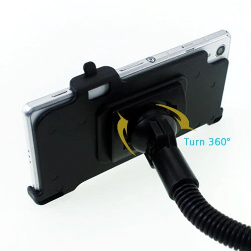 ويتريجز قطعة غيار 360° Rotating Windshield Car Holder Sony Xperia Z2 Flexible Gooseneck Black