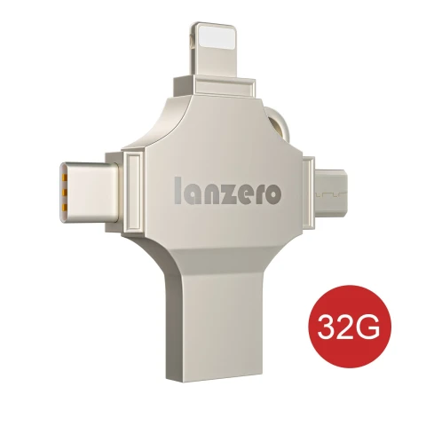 ويتريجز قرص تخزين ٣٢ جيجابايت 4 in 1 USB Flash drive Mobile phone computer dual use USB flash drive Type C OTG Android iOS
