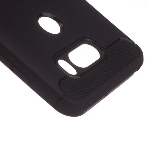 Brushed Silicon Back Shell for LG V30 Black