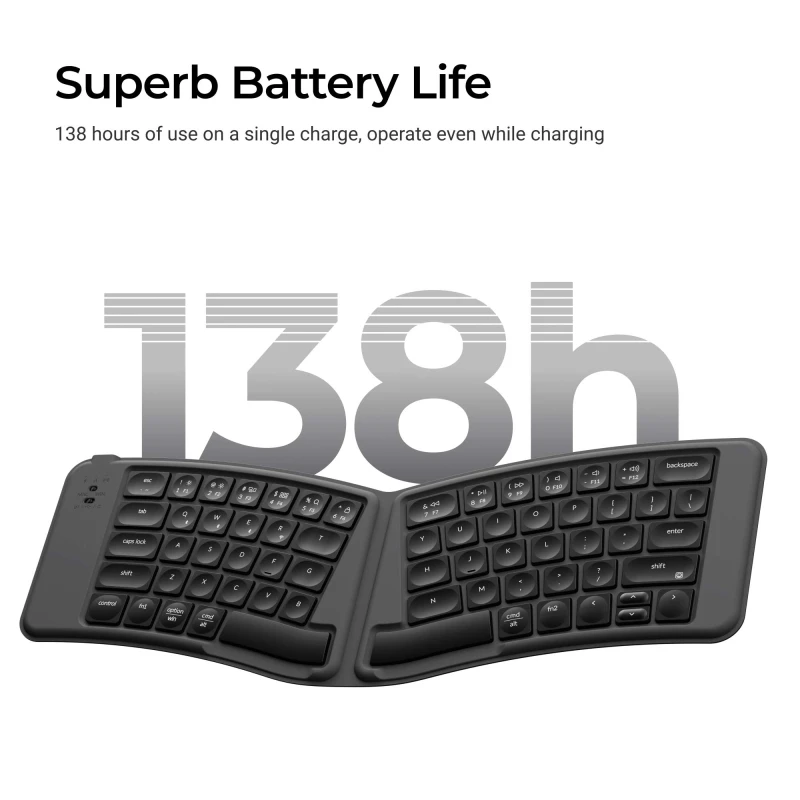 كيكرون لوحة مفاتيح B11 Pro Ultra Slim Wireless Foldable Keyboard