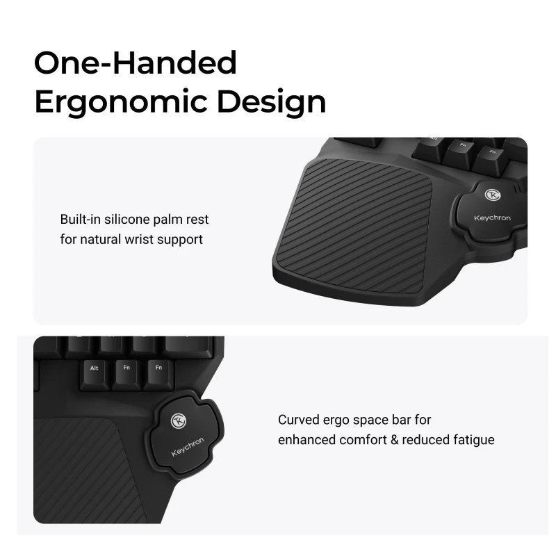 Keychron C0 HE One Handed Magnetic Switch Gaming Keyboard