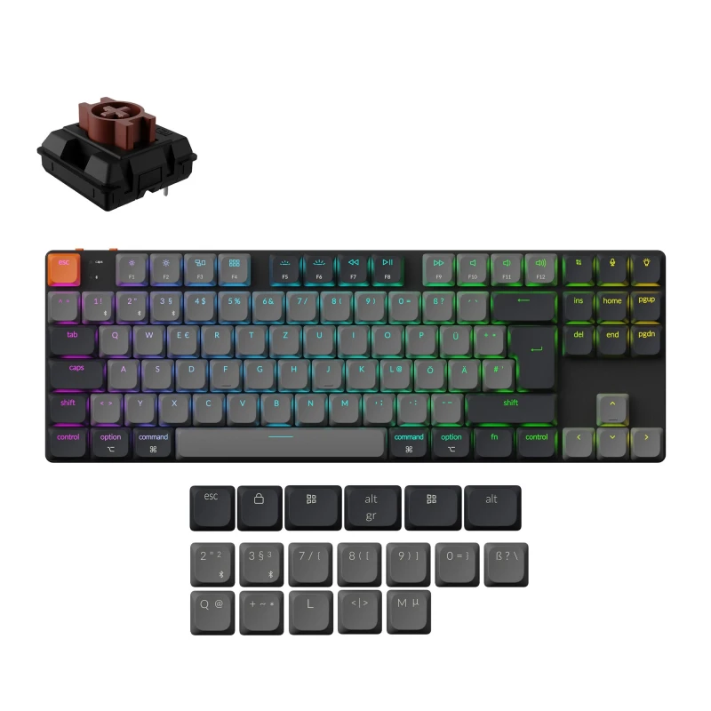 كيكرون لوحة مفاتيح K1 QMK Wireless Mechanical Keyboard Version 6