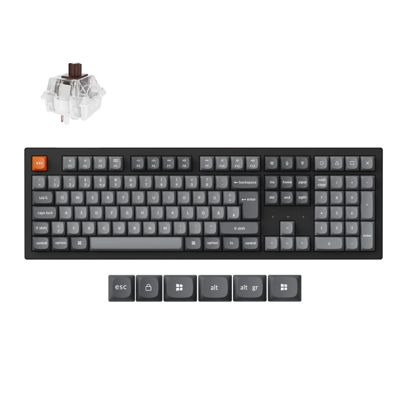 كيكرون لوحة مفاتيح K10 Max QMK Wireless Mechanical Keyboard ISO Layout