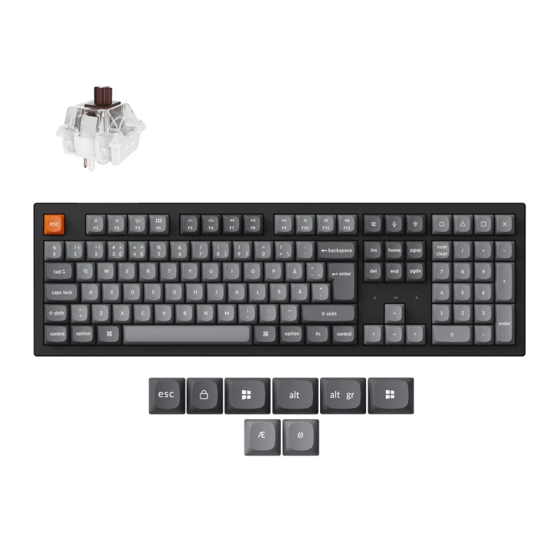 كيكرون لوحة مفاتيح K10 Max QMK Wireless Mechanical Keyboard ISO Layout