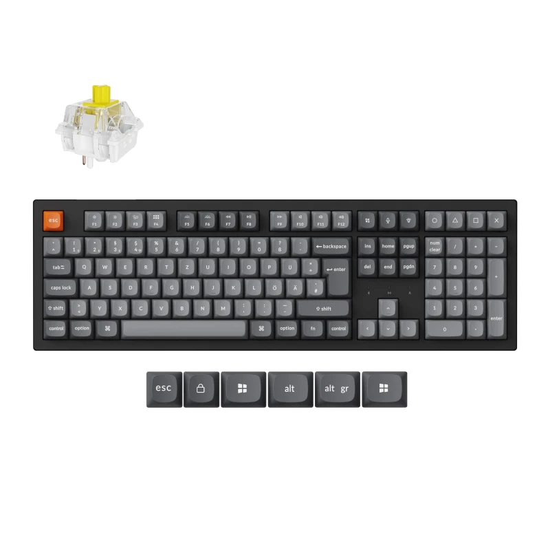 كيكرون لوحة مفاتيح K10 Max QMK Wireless Mechanical Keyboard ISO Layout