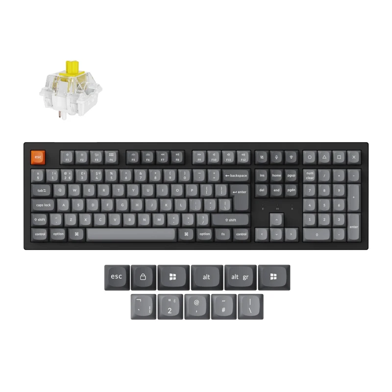 كيكرون لوحة مفاتيح K10 Max QMK Wireless Mechanical Keyboard ISO Layout