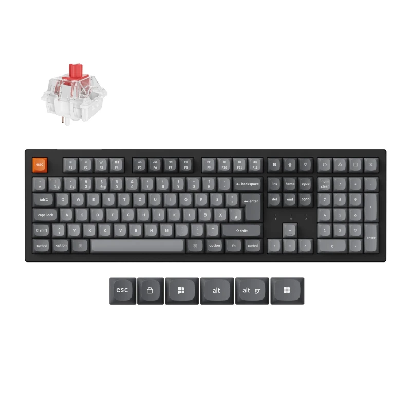 كيكرون لوحة مفاتيح K10 Max QMK Wireless Mechanical Keyboard ISO Layout