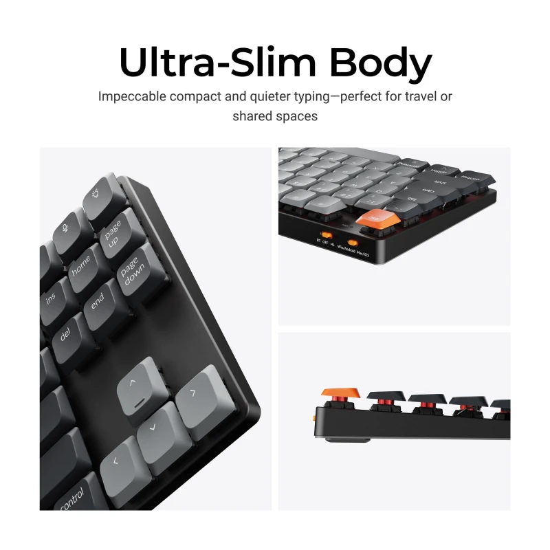 كيكرون لوحة مفاتيح K1 QMK Wireless Mechanical Keyboard