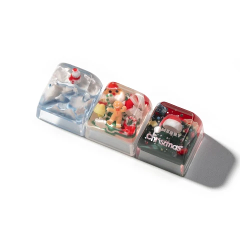 كيكرون لوحة مفاتيح Christmas Resin Artisan Keycap