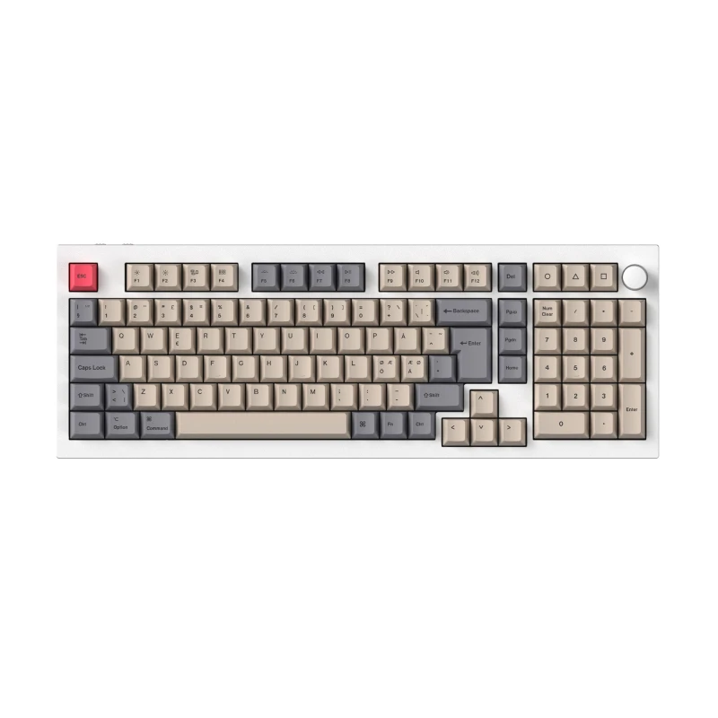 كيكرون لوحة مفاتيح ISO Cherry Profile Dye Sub PBT Full Keycap Carbon Vibe