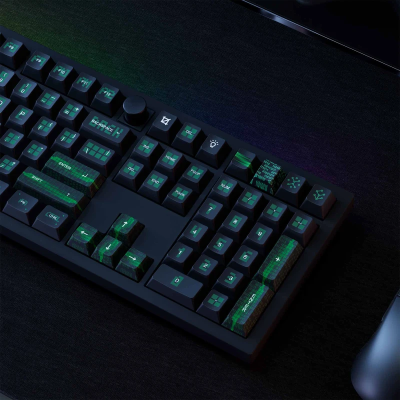 كيكرون لوحة مفاتيح Binary Cherry Profile Dye Sub PBT Full Keycap