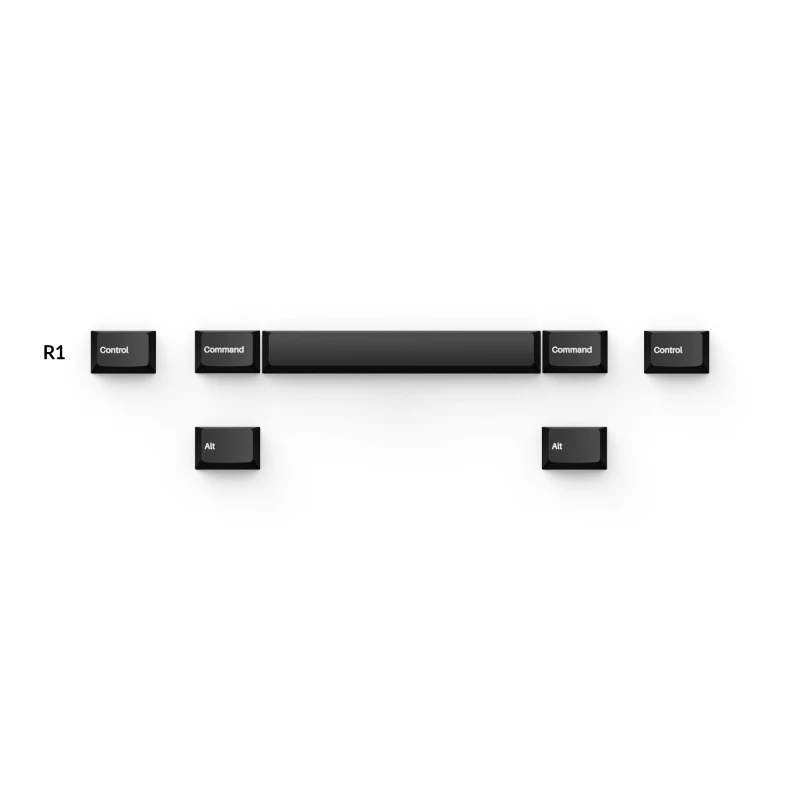 كيكرون لوحة مفاتيح Cherry Profile Double Shot PBT Full Keycaps White on Black Wob