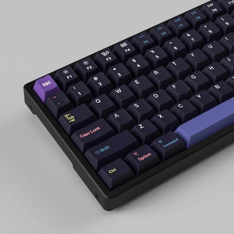 كيكرون لوحة مفاتيح Cherry Profile Dye Sub PBT Full Keycap Cyber Developer