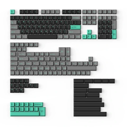 كيكرون لوحة مفاتيح Cherry Profile Double Shot PBT Full Keycaps Hacker Mint