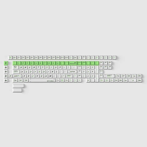 كيكرون لوحة مفاتيح Green Pulsation Cherry Profile Dye Sub PBT Full Keycap