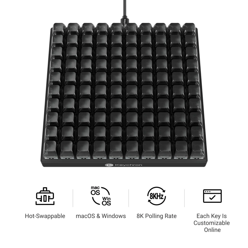 كيكرون لوحة مفاتيح ٨ ألف C100 Giant Custom Macro Pad