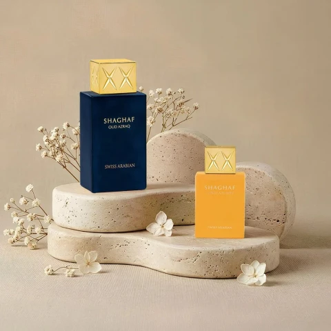 سويس أرابيان عود ٧٥ مل SHAGHAF AZRAQ + SHAGHAF VANILLA TOFFEE