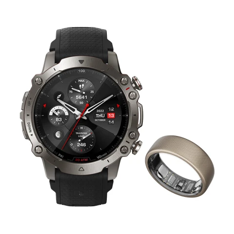 أمازفيت ساعة ذكية Falcon + Helio Ring
