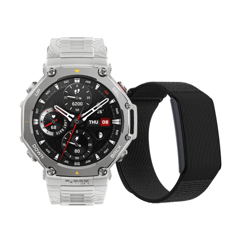 أمازفيت ساعة ذكية T Rex 3 + Helio Strap
