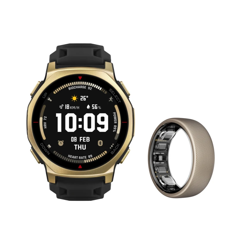 أمازفيت ساعة ذكية T Rex 3 Pro + Helio Ring