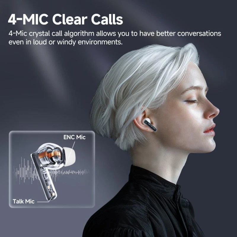 كيو سي واي سماعات لاسلكية MeloBuds Neo Wireless 24H Playtime 68ms Low Latency