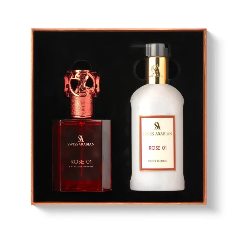 سويس أرابيان عطر Rose 01 EDP + Body Lotion