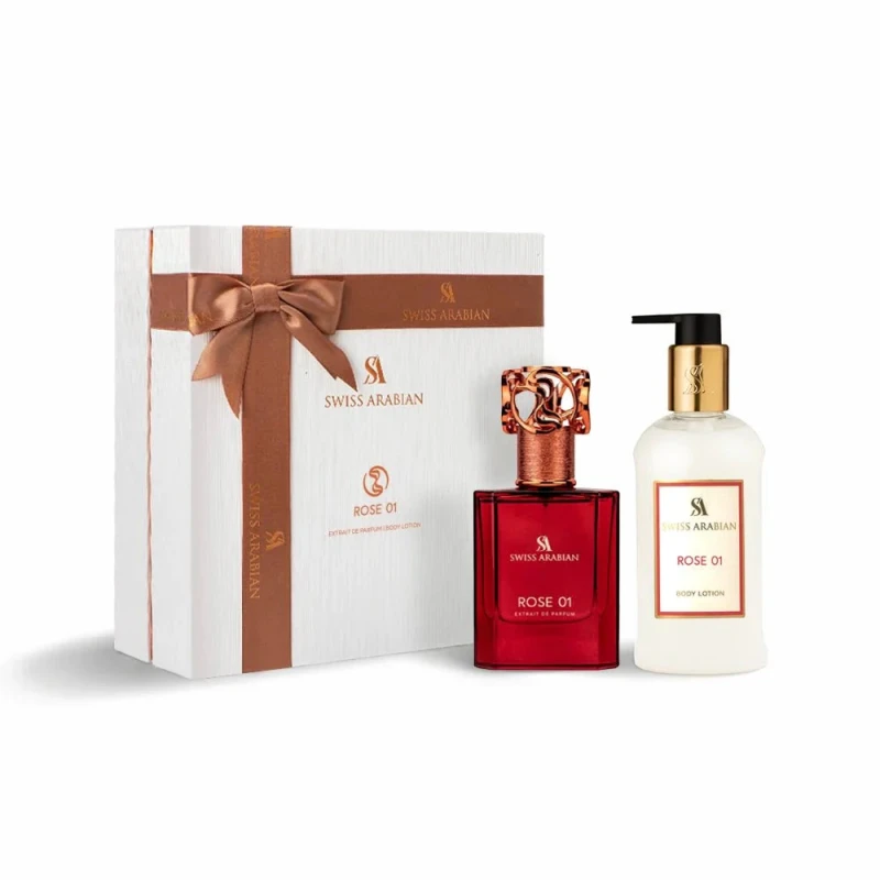 سويس أرابيان عطر Rose 01 EDP + Body Lotion