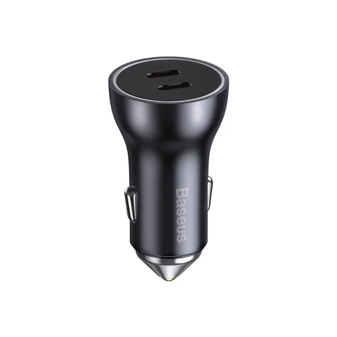 باسيوس شاحن سيارة ٦٠ واط Dual USB C Car