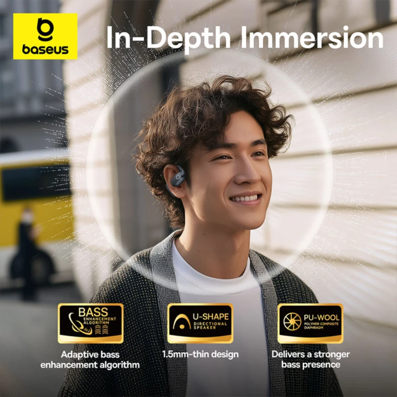باسيوس سماعات لاسلكية Eli 2i Fit Open Ear True Wireless