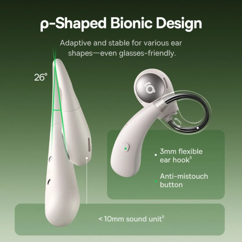 باسيوس سماعات لاسلكية Eli Sport 2 Open Ear True Wireless