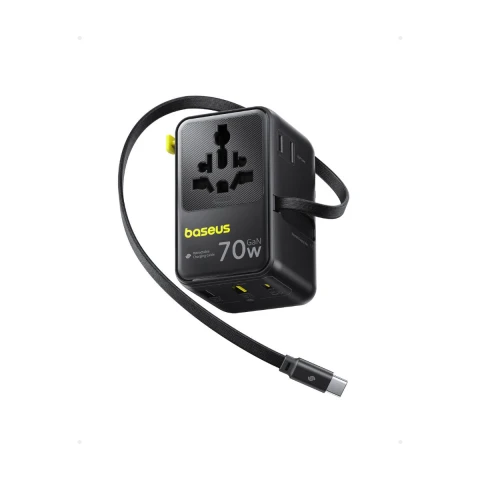 باسيوس شاحن ٧٠ واط EnerCore CG11 Universal Travel 2AC+2U+2C