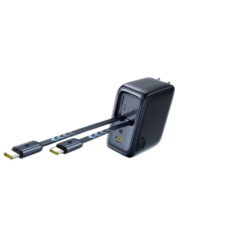 باسيوس شاحن ٦٧ واط EnerCore CJ21 Fast Dual Retractable Cables 3C