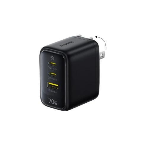 باسيوس شاحن ٧٠ واط EnerFill FE22 GaN6 Fast 2C+U