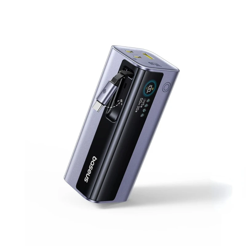 باسيوس باور بانك ٢٠٠٠٠ مللي أمبير ١٤٥ واط EnerGeek GR11 Retractable