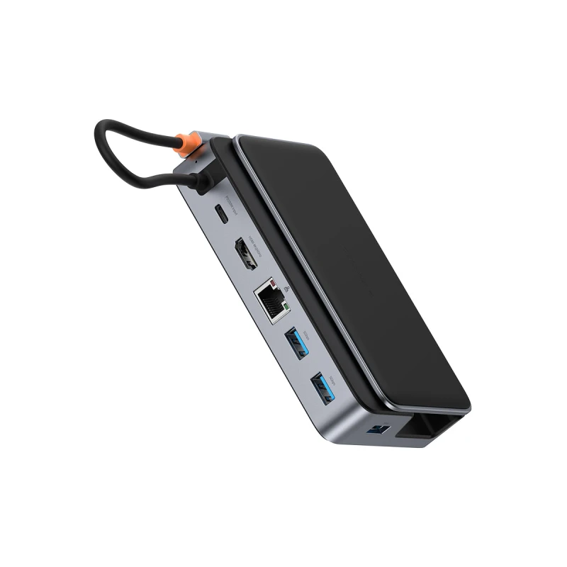 باسيوس محطة إرساء GamerX 6 Ports USB C Steam Deck Docking Station
