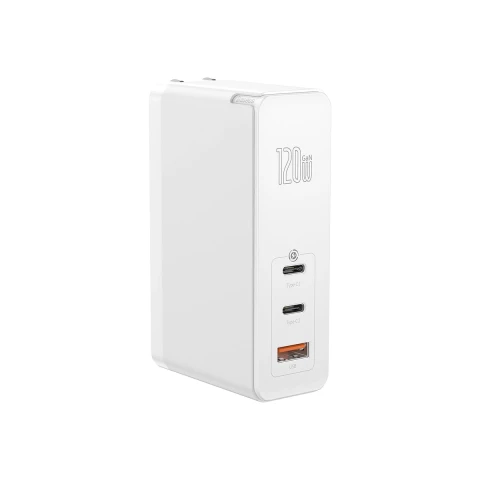 باسيوس شاحن ١٢٠ واط GaN2 Pro 3 Ports USB C Fast