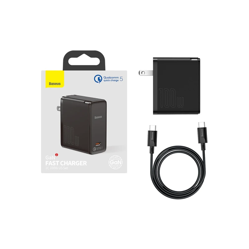 باسيوس شاحن ١٠٠ واط GaN2 USB C Fast