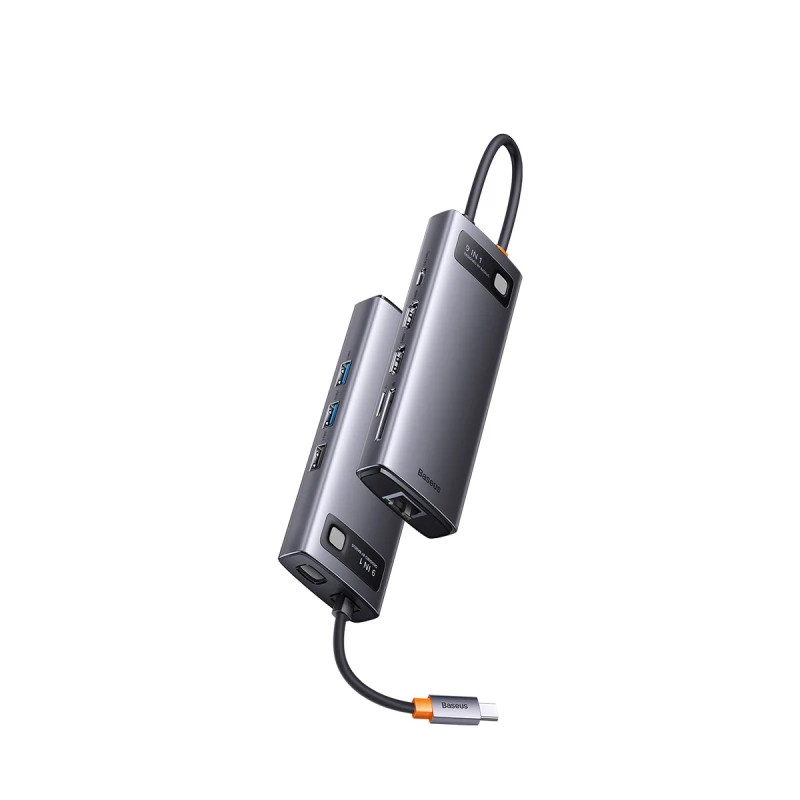 باسيوس شاحن سيارة Joystar 9 in 1 USB C Hub