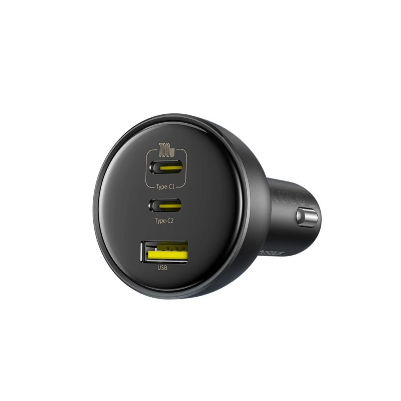 باسيوس شاحن سيارة ١٥٢.٥ واط Multi Port Fast Charge Car C+C+U