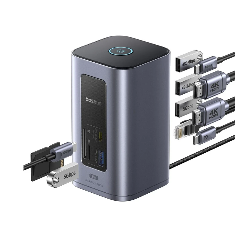 باسيوس محطة إرساء Nomos NU1 Air Win 12 in 1 Docking Station