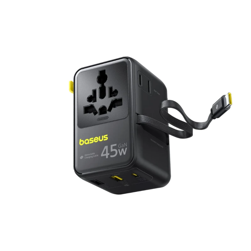 Baseus PicoGo AG11 Universal Travel Adapter 2AC+2U+2C 45W