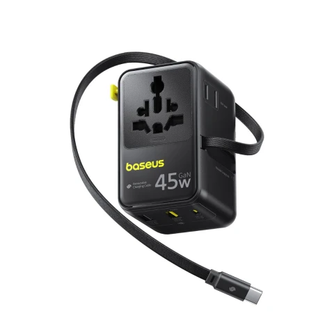 باسيوس شاحن ٤٥ واط PicoGo AG11 Universal Travel 2AC+2U+2C
