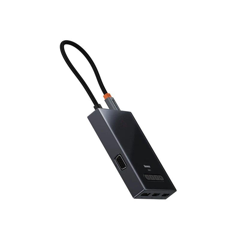 باسيوس شاحن سيارة PioneerJoy 8 in 1 USB C Hub