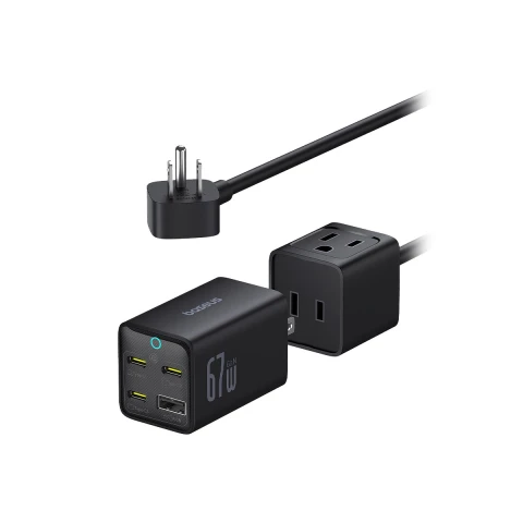 باسيوس شاحن سيارة ٦٧ واط PowerCombo Mini Power Strip AC+1U+3C