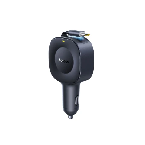 باسيوس شاحن سيارة ٦٠ واط PrimeTrip VR2 Car Retractable C+C
