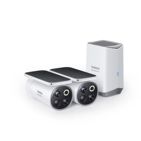 باسيوس كاميرا ٣ ألف Security S1 Pro Outdoor Dual 2 Cam Kit