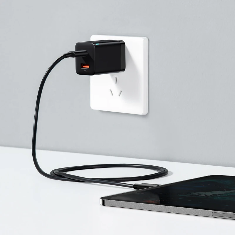 باسيوس شاحن ٣٠ واط Super Si Pro Dual Port Fast