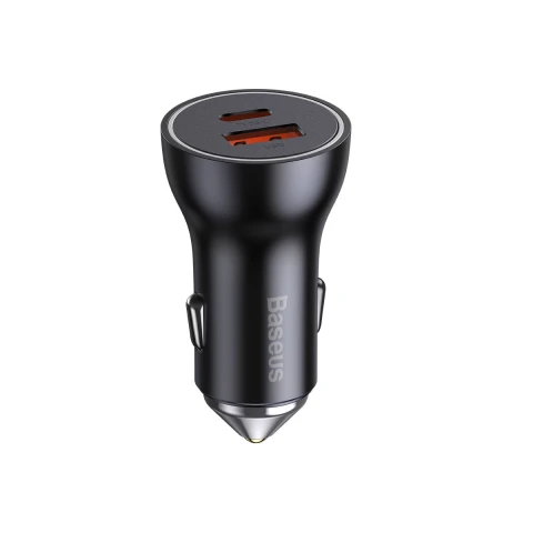 باسيوس شاحن سيارة ٦٠ واط USB A+USB C Car