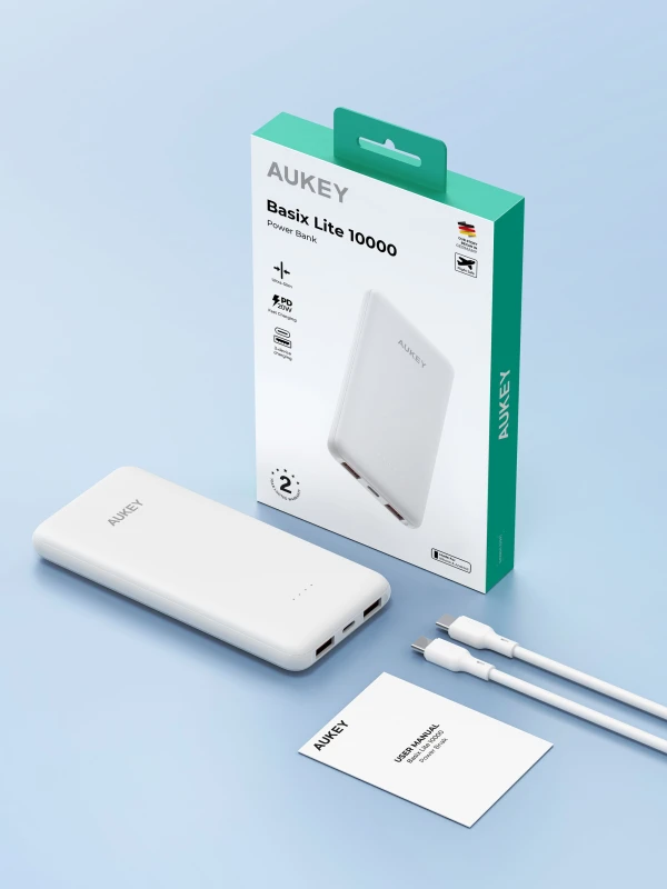 Aukey Basix Lite 10000mAh 22.5WPD Fast Charging Power Bank PB-Y103